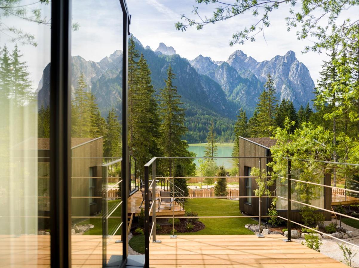Skyview Chalets Am Camping Toblacher See Exterior photo