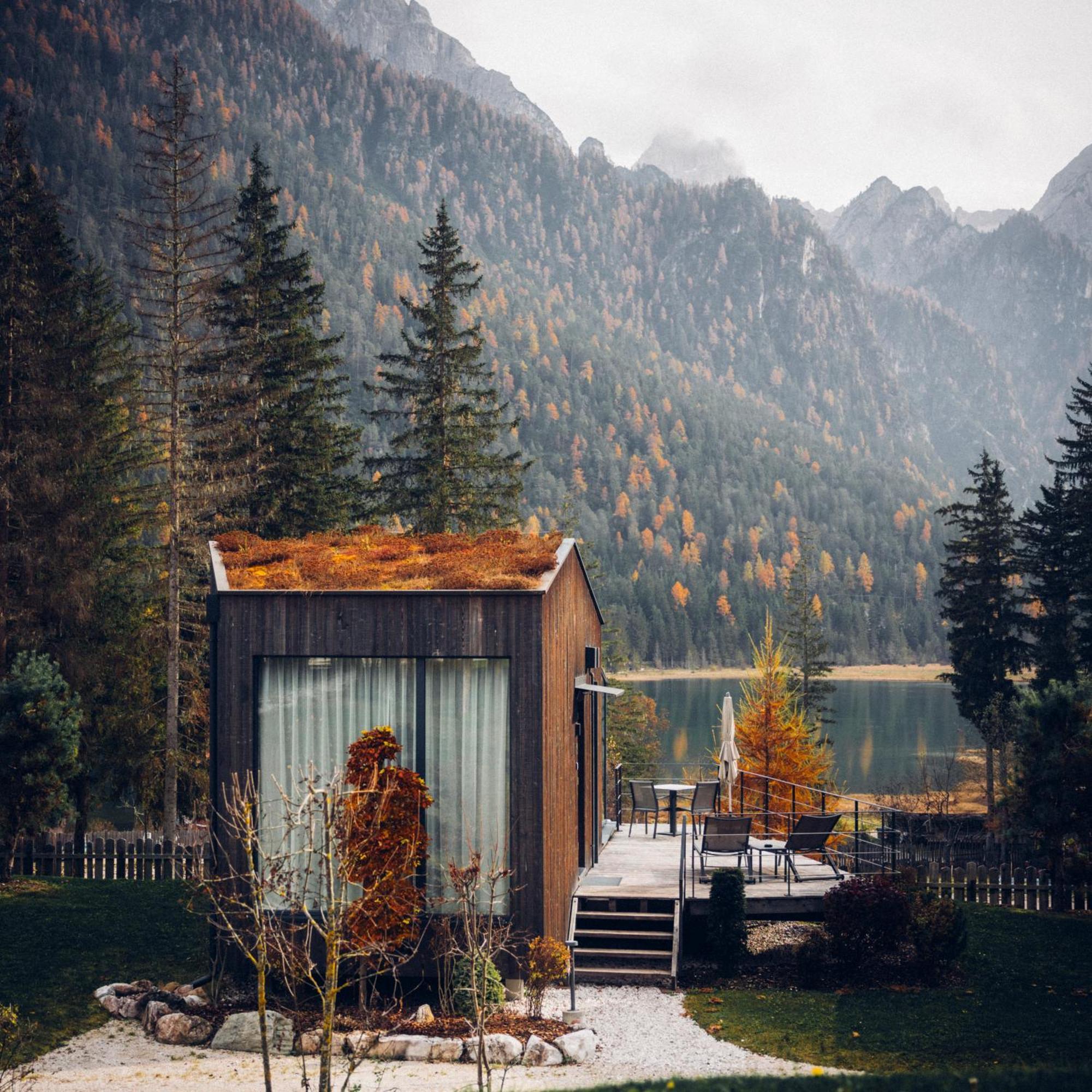Skyview Chalets Am Camping Toblacher See Exterior photo